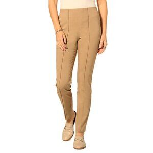 J. Jill camel pull on front seam pants size L Petite  NWTS